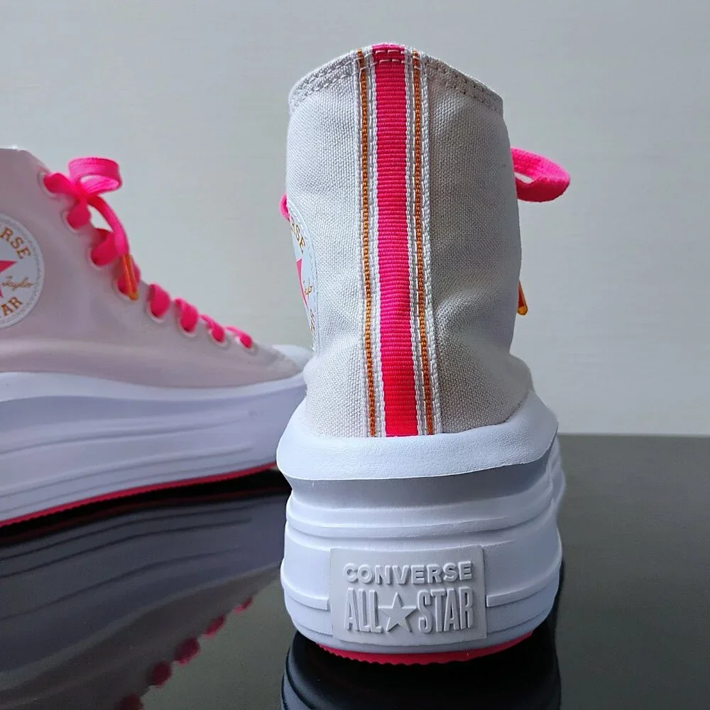 Converse Women Chuck Taylor All Star Move Ombre Platform Barely Rose/Strawberry - Picture 8 of 13
